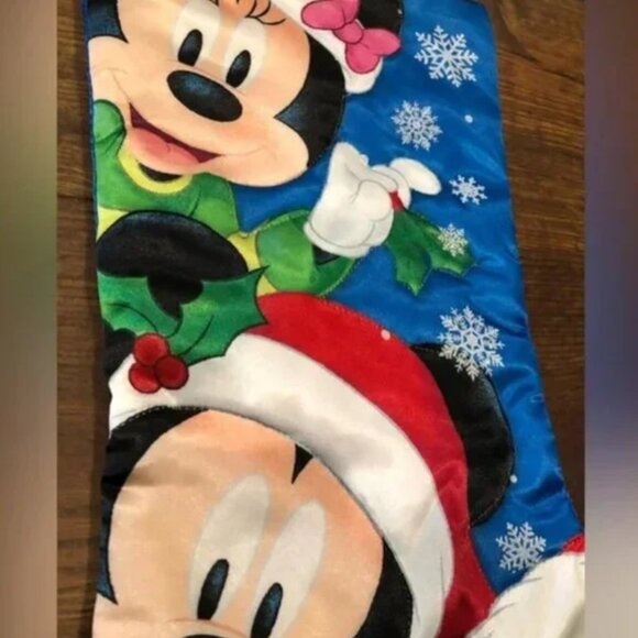 Mickey, Minnie and Pluto Christmas Stocking - Picture 2 of 2